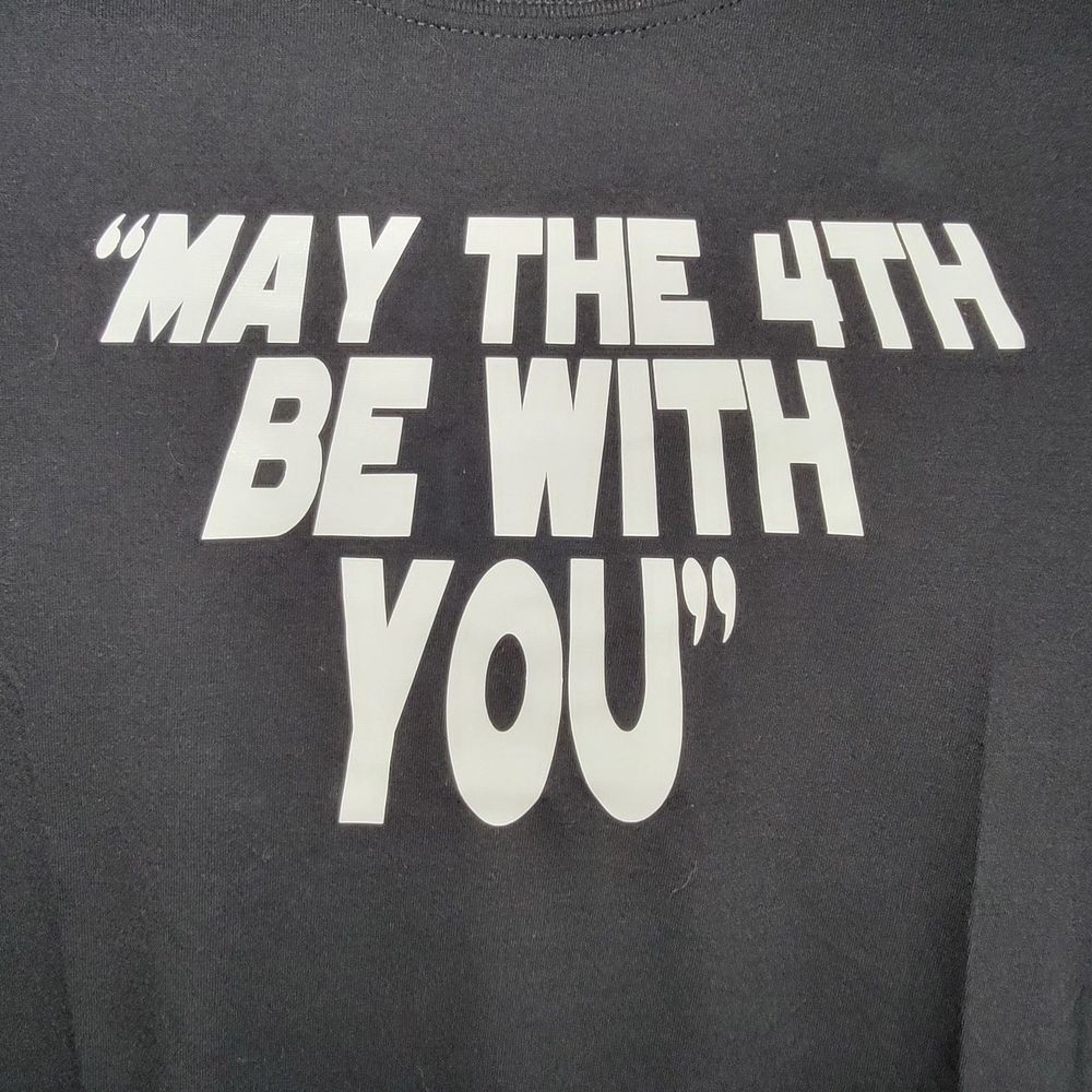 Star Wars Tee May The 4th Short Sleeve Black - Size Small